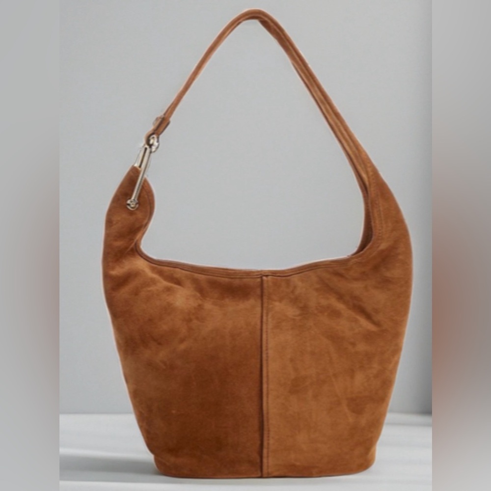 Michael Kors brown suede Sonny Hobo Bag